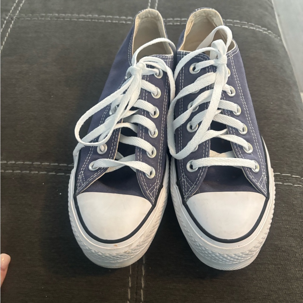 Blue Converse Shoes - Size 7
